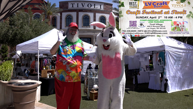 A man dressed as a bunny and a woman dressed as a bunny.